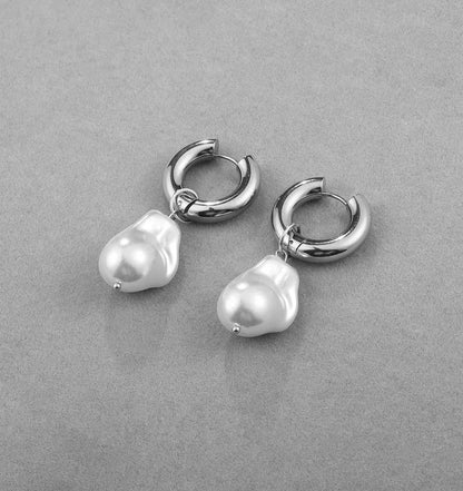 Dainty Freshwater Pearl Drop Earrings