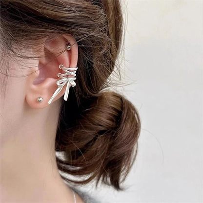 Dainty Bow Tie Drop Earrings Set