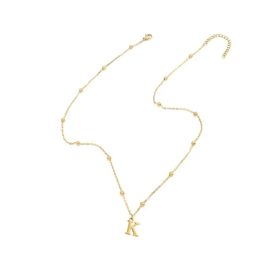 Dainty Satellite Monogram Chain Necklace