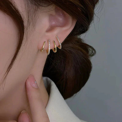 Small Glitter Cat Hug Earrings