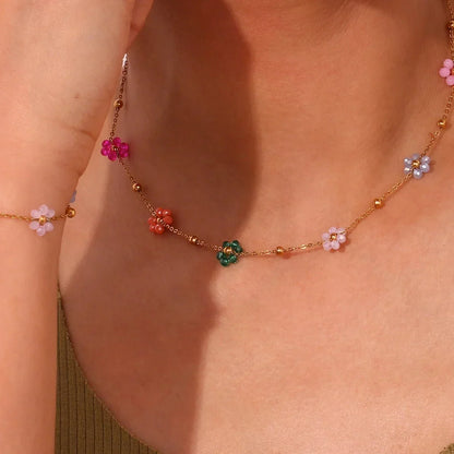 Beautiful Flower Women's Jewelry Set