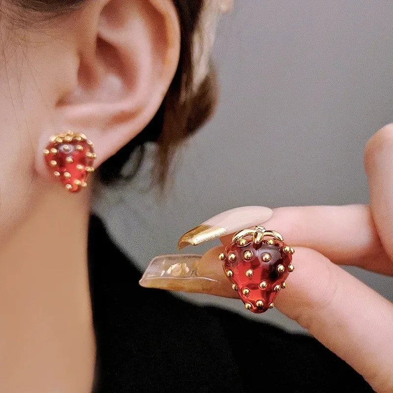 Pretty Rose Dangle Earrings - Luxicro
