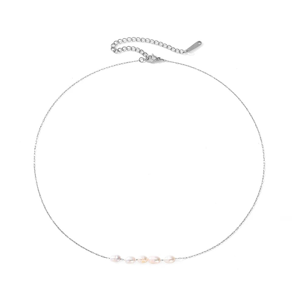 Dainty Crystal Chain Choker Necklace