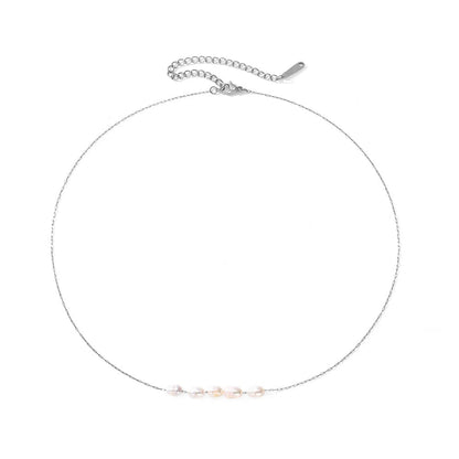 Dainty Crystal Chain Choker Necklace