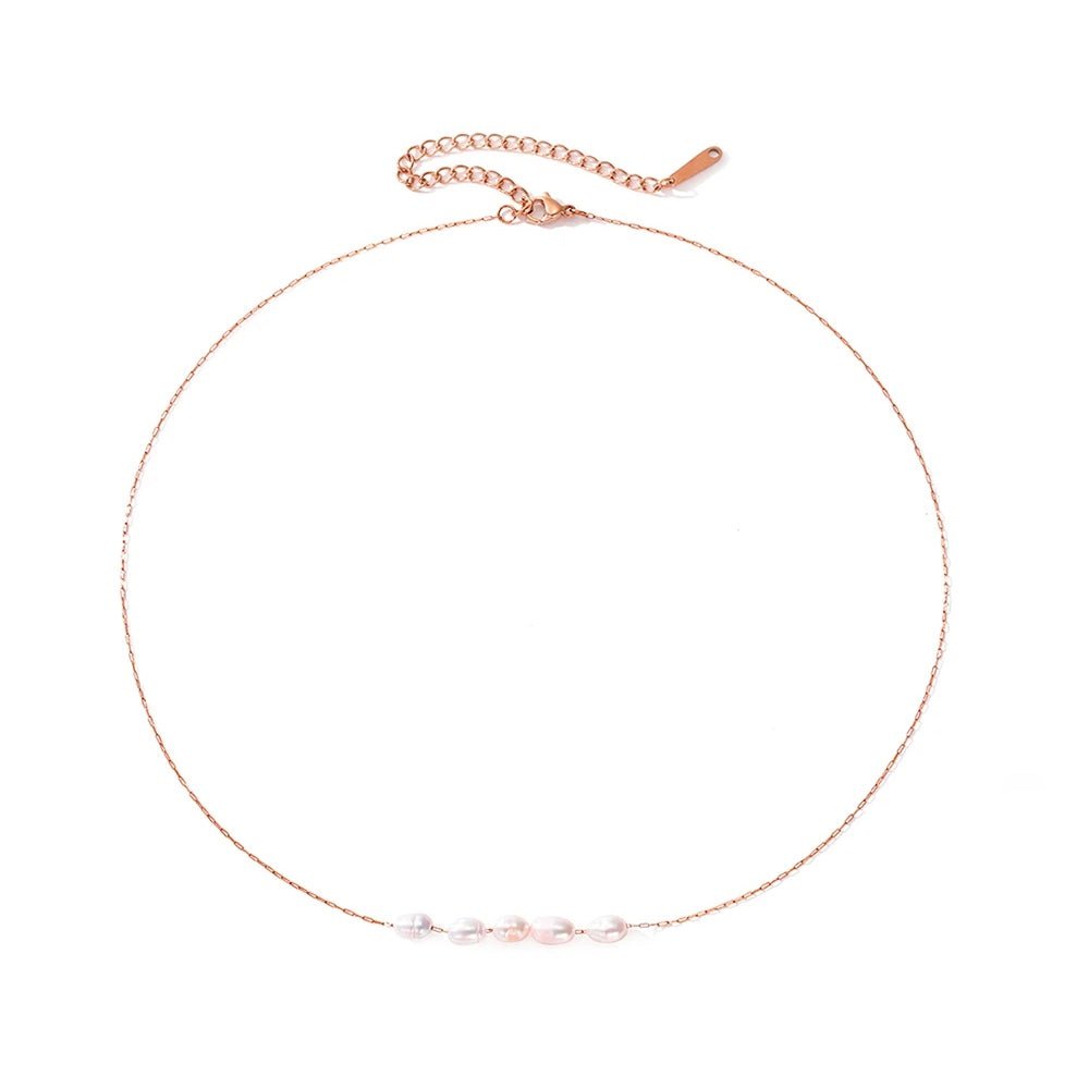 Dainty Crystal Chain Choker Necklace