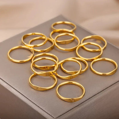 Dainty Thin Monogram Letter Ring