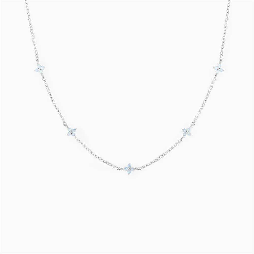 Dainty Tiny Flower Chain Necklace