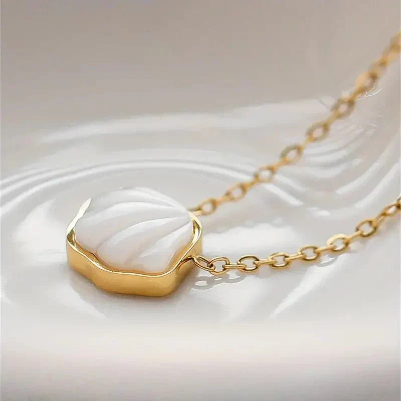 Stunning Coastal Shell Drop Necklace