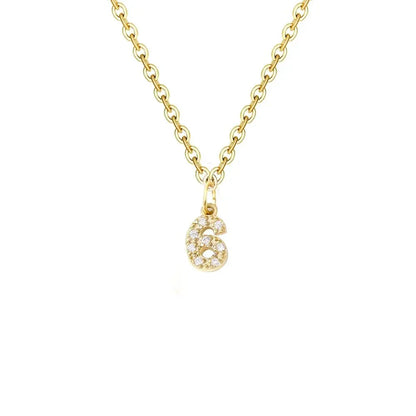 Dainty Initial Pendant Chain Necklace