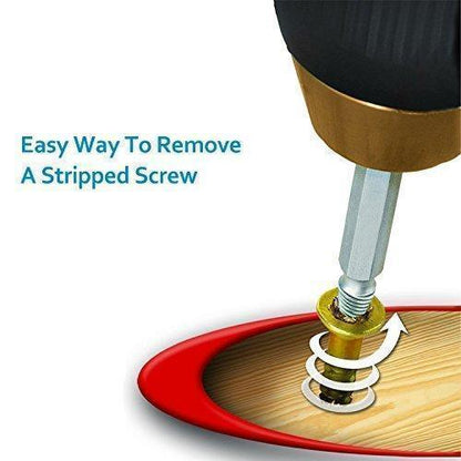 Easy Out Broken Screw Extractor Drill Bit Set