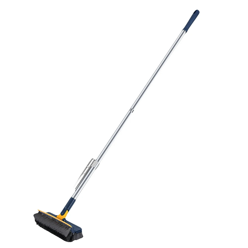 Heavy Duty Floor Scrub Brush with Hard Bristles and Scraper