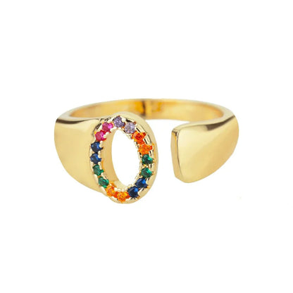 Custom Engraved Initial Silver Ring