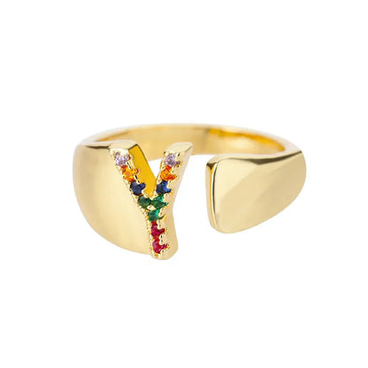Custom Engraved Initial Silver Ring