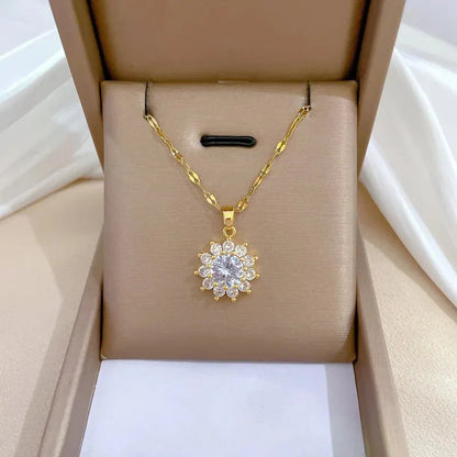 Beautiful Floral Sunflower Jewelry Set - Luxicro