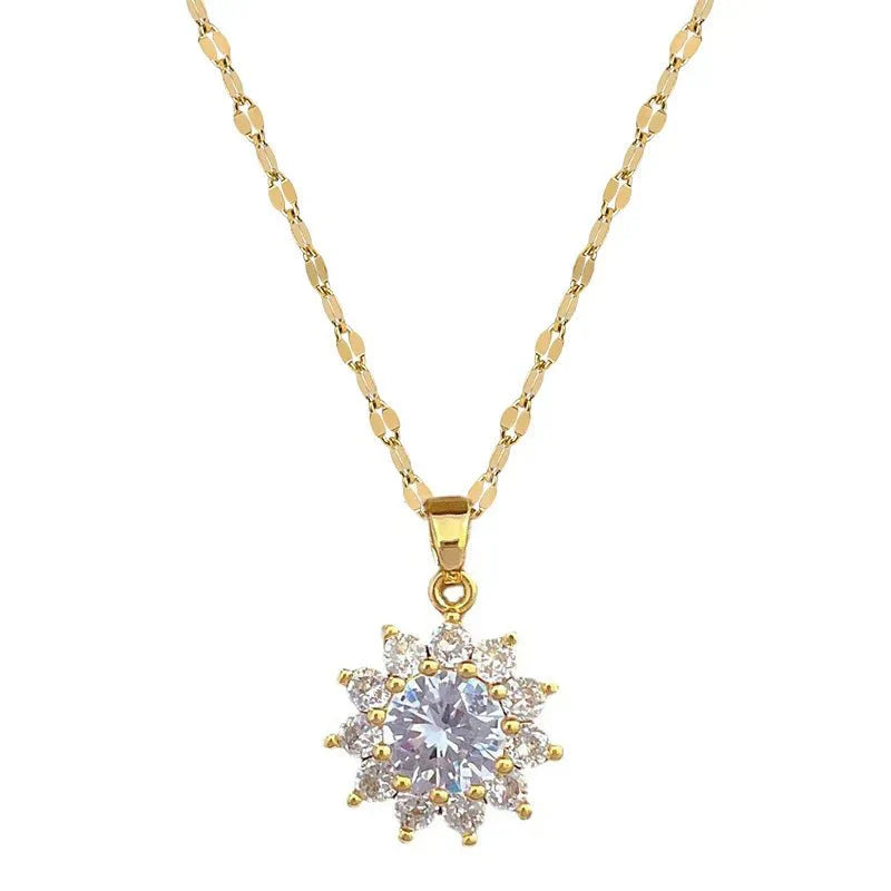 Beautiful Floral Sunflower Jewelry Set