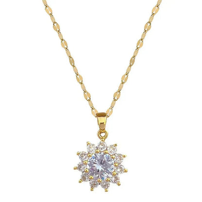Beautiful Floral Sunflower Jewelry Set