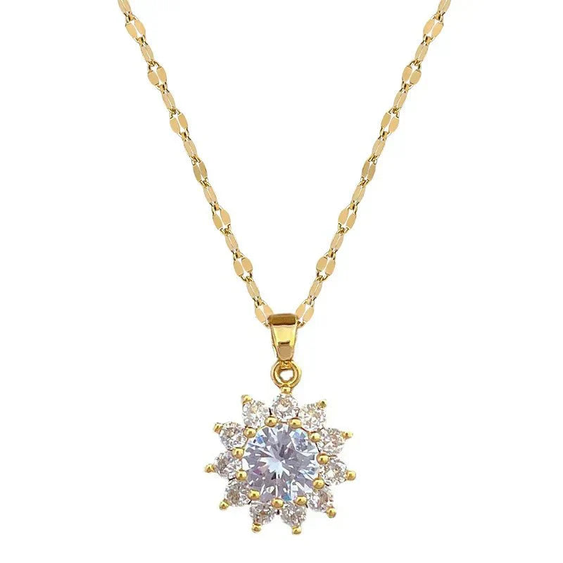 Colorful Floral Necklace and Earring Set