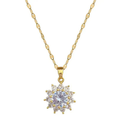 Colorful Floral Necklace and Earring Set