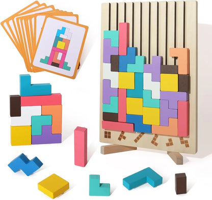 Eco Friendly Solid Wood Brain Teaser Toy