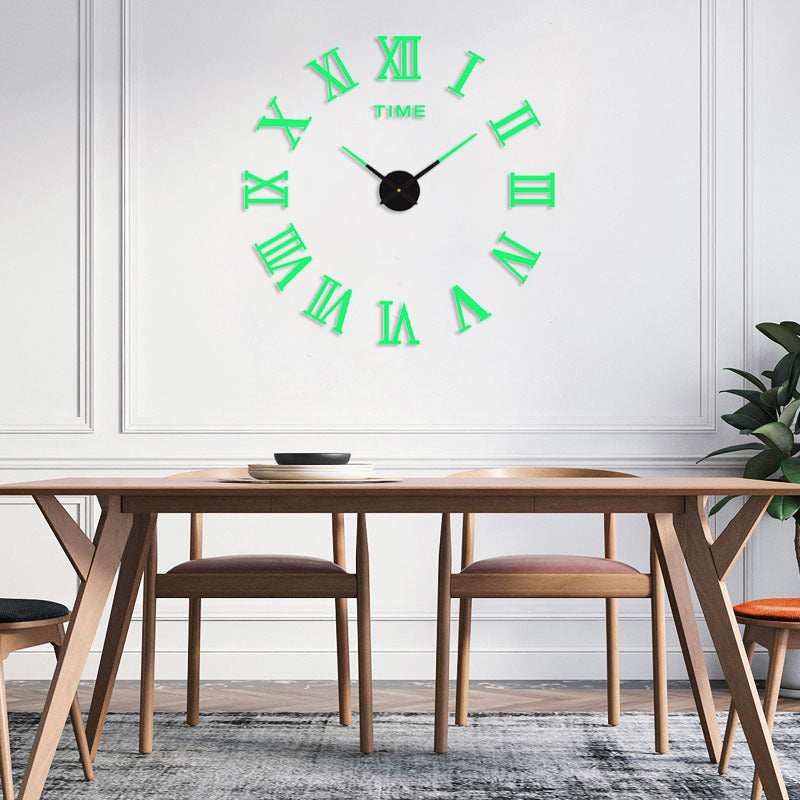 Modern 3D Glow Silent Wall Clock