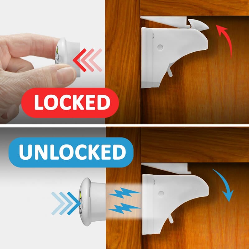 Baby Proof Magnetic Cabinet Locks - Luxicro