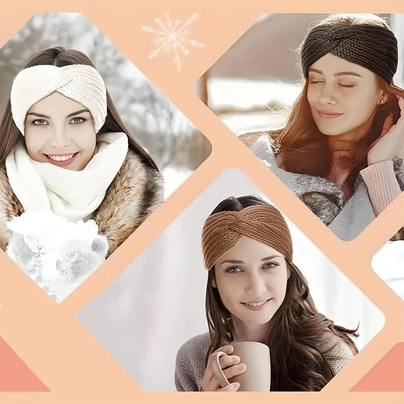 Soft Cozy Beanie Headband Set