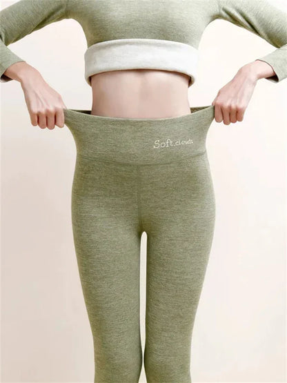 Soft Warm Fleece Lined Winter Leggings