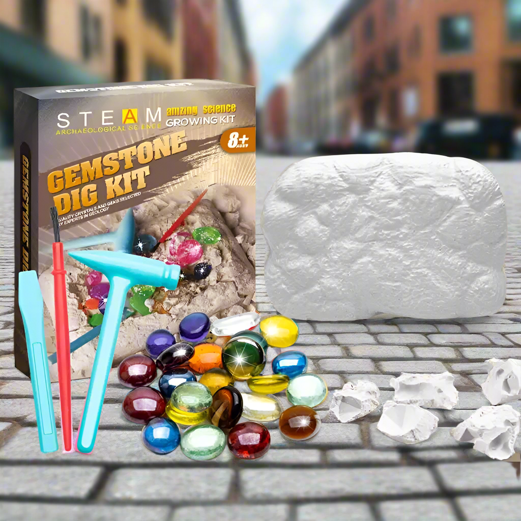 Sparkling Gem Dig Kit for Kids - Luxicro
