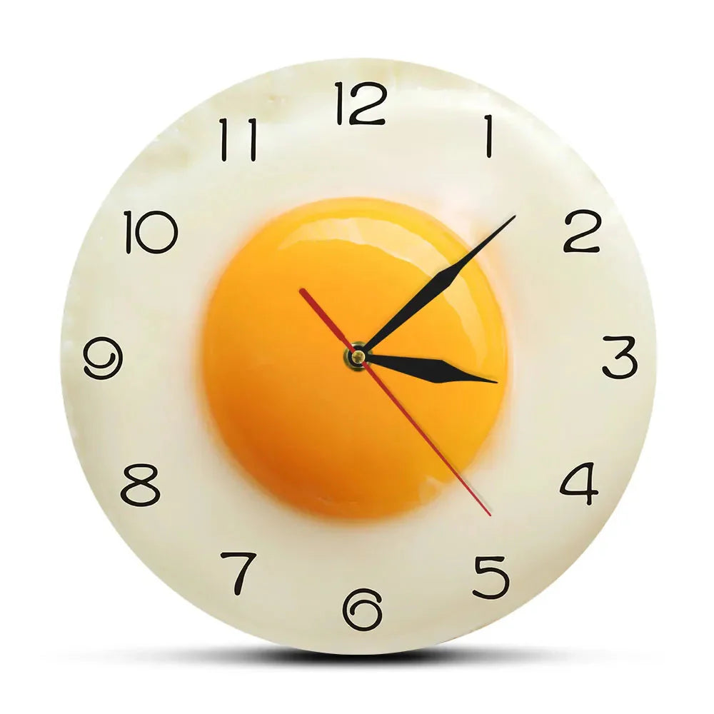 Delicious Breakfast Silent Kitchen Wall Clock - Luxicro