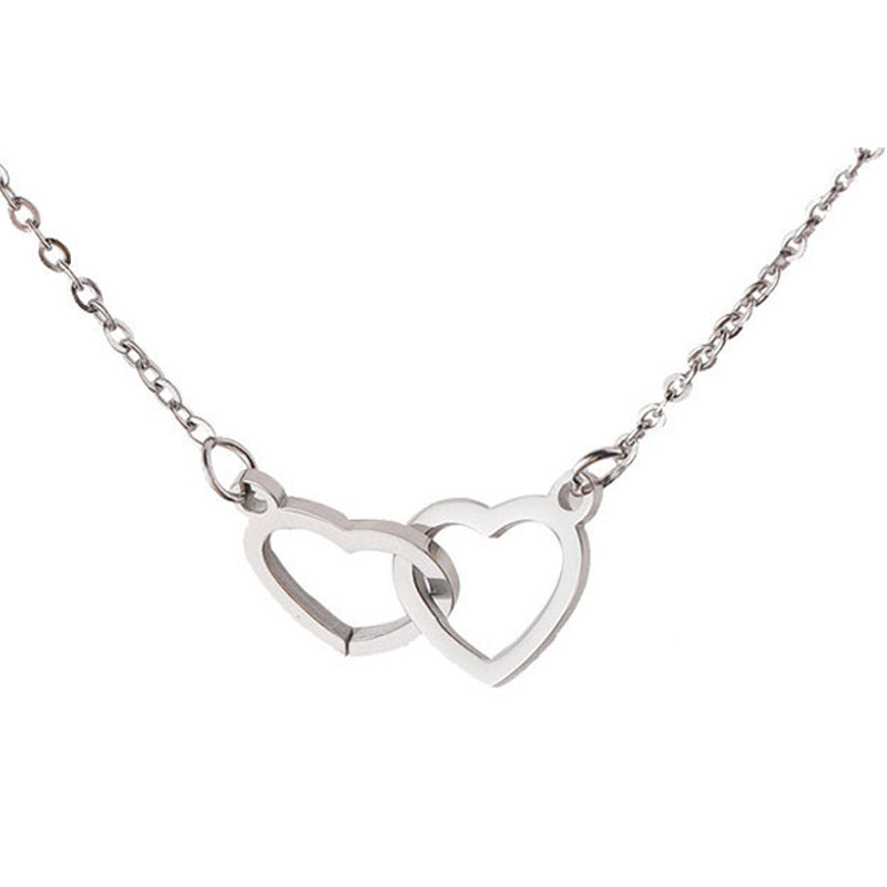 Romantic Heart Shaped Pendant Necklace Set