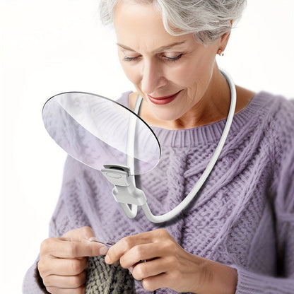 Clear Vision Magnifier with Comfort Neck Strap