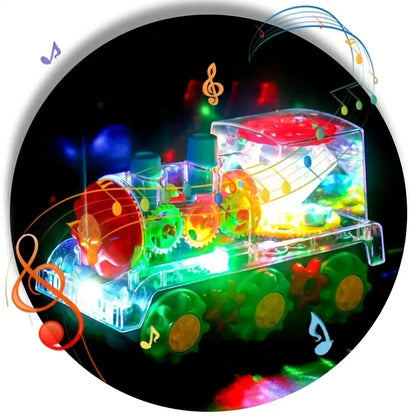 Musical Colorful Train Table Lamp
