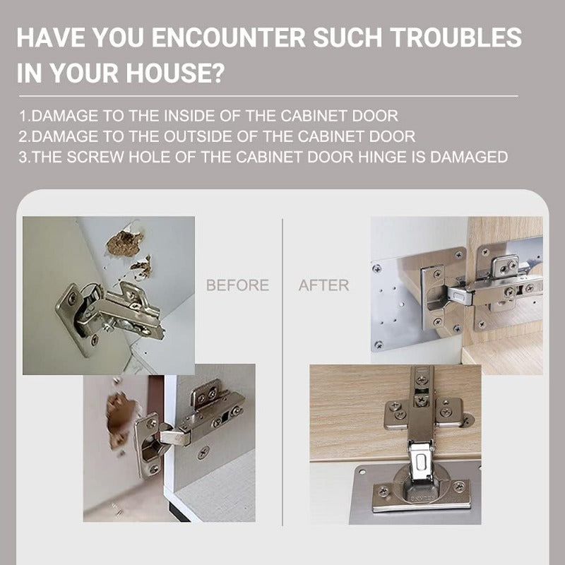 Quick Fix Cabinet Hinge Replacement Kit Metal