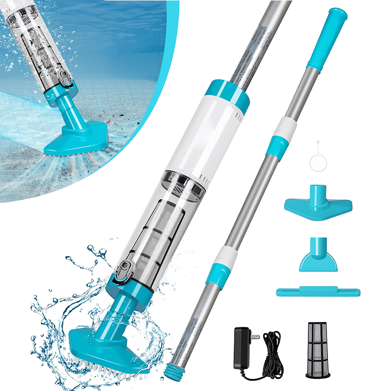 Compact Cordless Pool Cleaner Vacuum Set