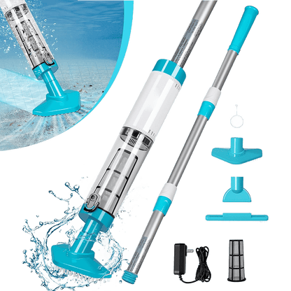 Compact Cordless Pool Cleaner Vacuum Set