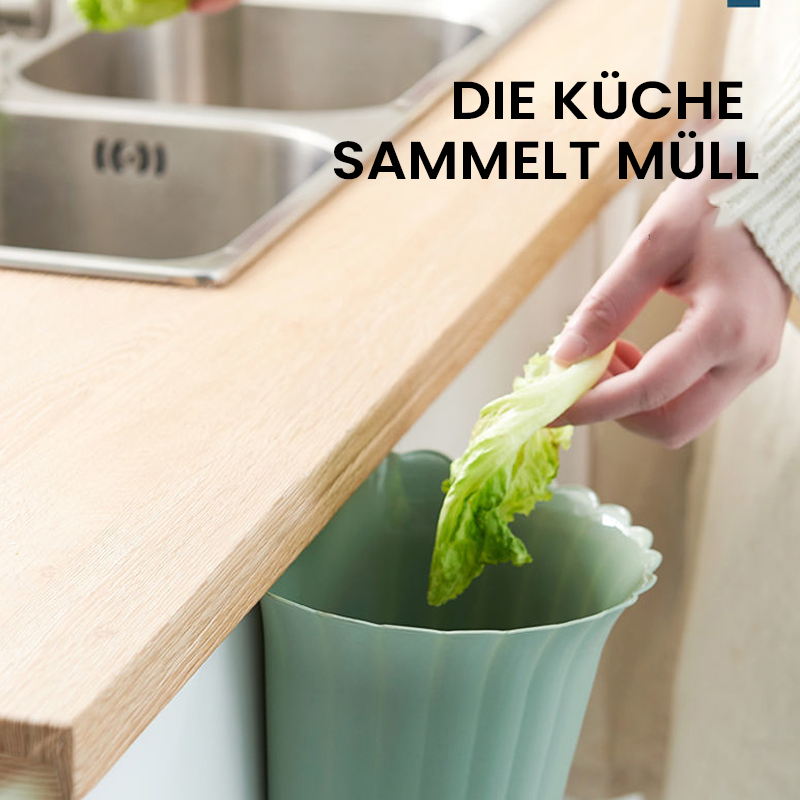 Compact Stainless Steel Wall Mounted Trash Bin
