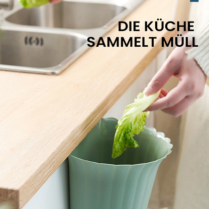 Compact Stainless Steel Wall Mounted Trash Bin