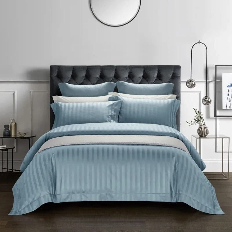 Luxury Navy Cotton Bedding Set - Luxicro