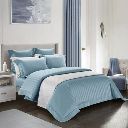 Luxury Navy Cotton Bedding Set