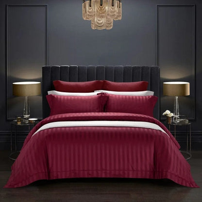Luxury Wine Red Bedding Set - Luxicro
