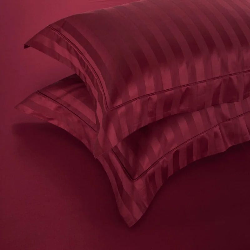 Luxury Wine Red Bedding Set