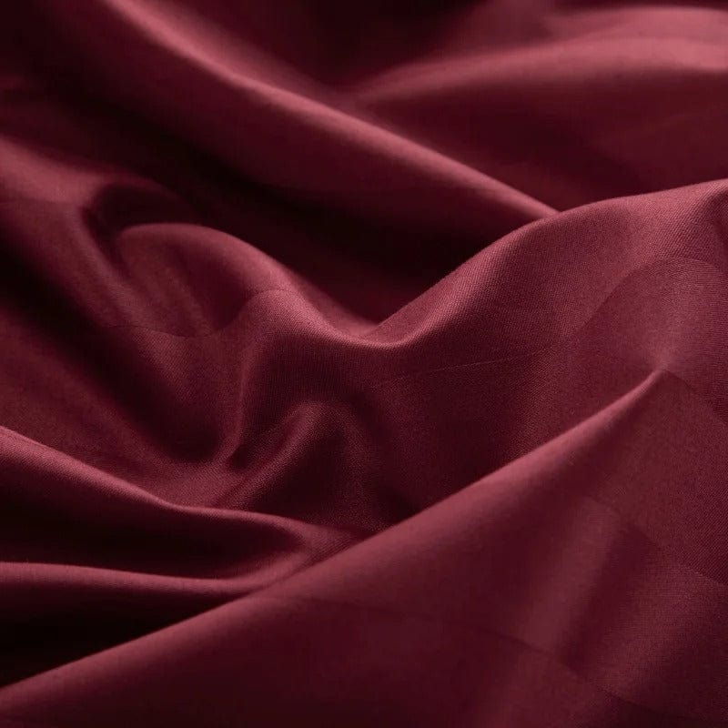 Luxury Wine Red Bedding Set