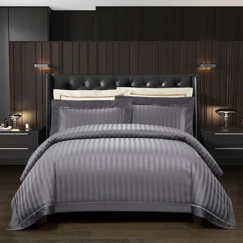 Luxury Grey Bedding Set (Soft Cotton) - Luxicro