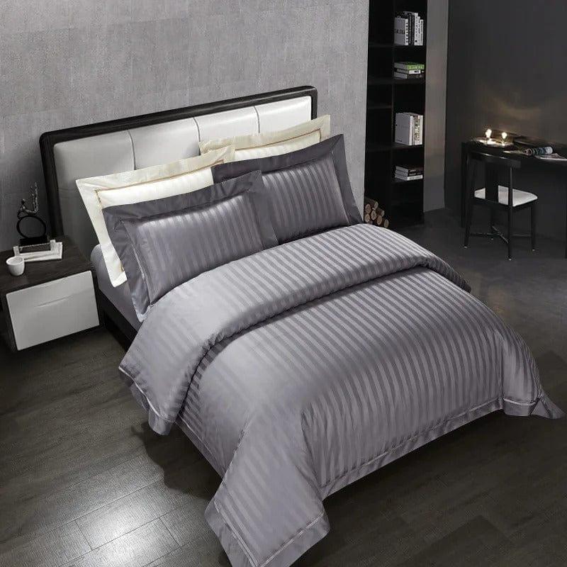 Luxury Grey Bedding Set (Soft Cotton)