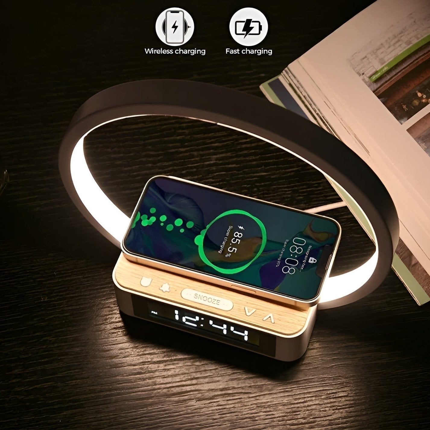 Smart LED Nightlight with USB Charger and Wake Up Feature