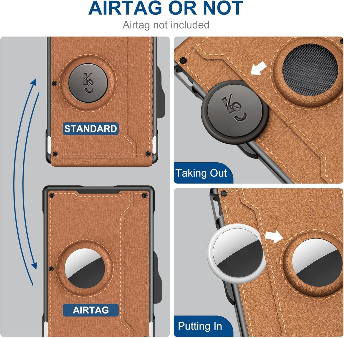Slim Men's Leather Wallet with RFID Card Holder