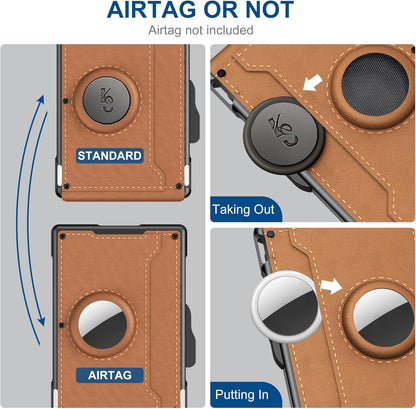 Slim Men's Leather Wallet with RFID Card Holder