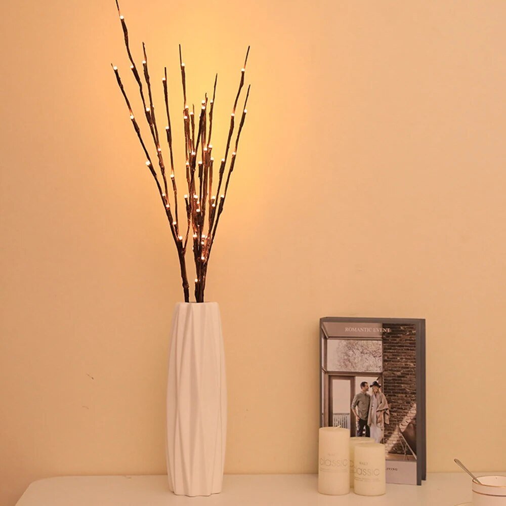 Warm Ambient Wooden Table Light