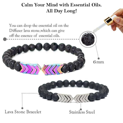 Aromatherapy Lava Rock Diffuser Jewelry