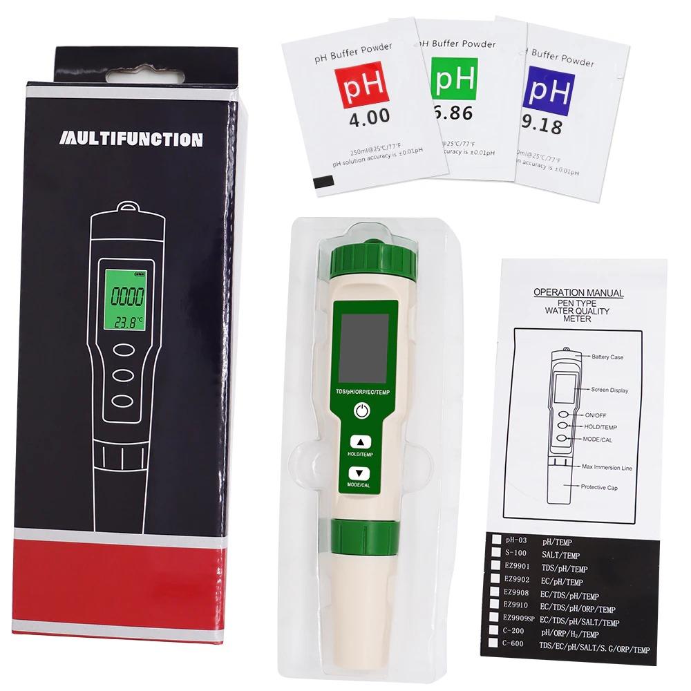 Accurate 5-in-1 Water Test Meter for PH TDS EC Temperature
